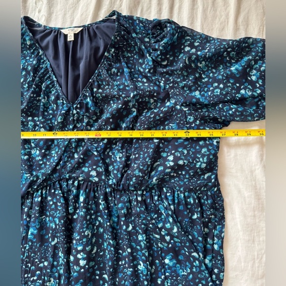 Terra & Sky Women's Plus Size Long Sleeve Mini Peasant Dress - Picture 10 of 14